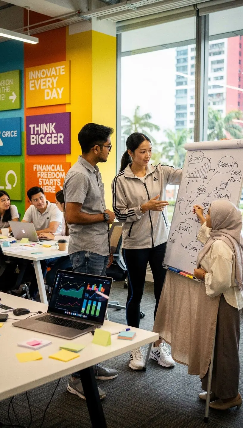 Professional team collaboration